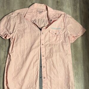 Guess Light Pink Casual Button Down Shirt